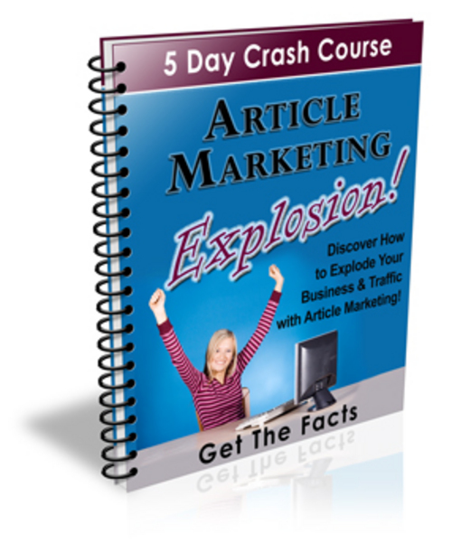 Product picture Article Marketing Explosion Course