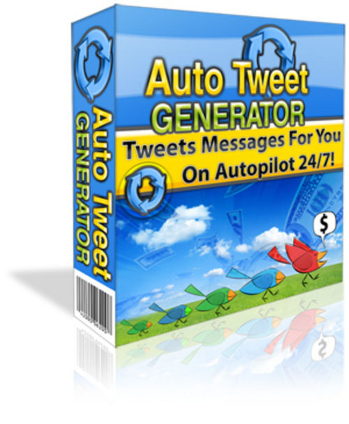 Product picture Auto Tweet Generator     CLAIME IT AS A FREE BONUS