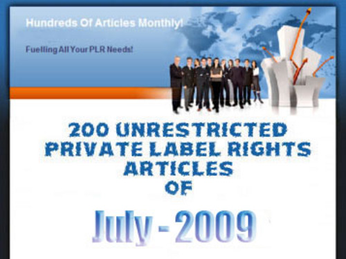Product picture 180 Unrestricted PLR Articles of July 2009